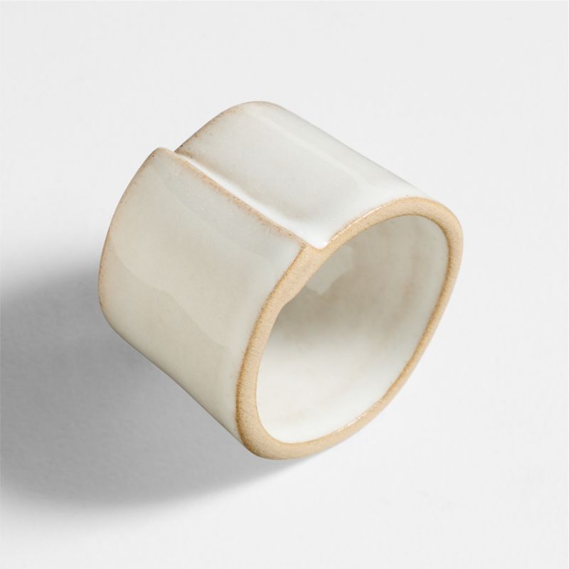 Marin Recycled Natural Stoneware Napkin Ring - image 3 of 4