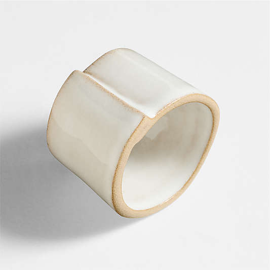 Marin Recycled Natural Stoneware Napkin Ring