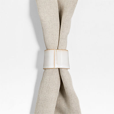 View Marin Recycled Natural Stoneware Napkin Ring details