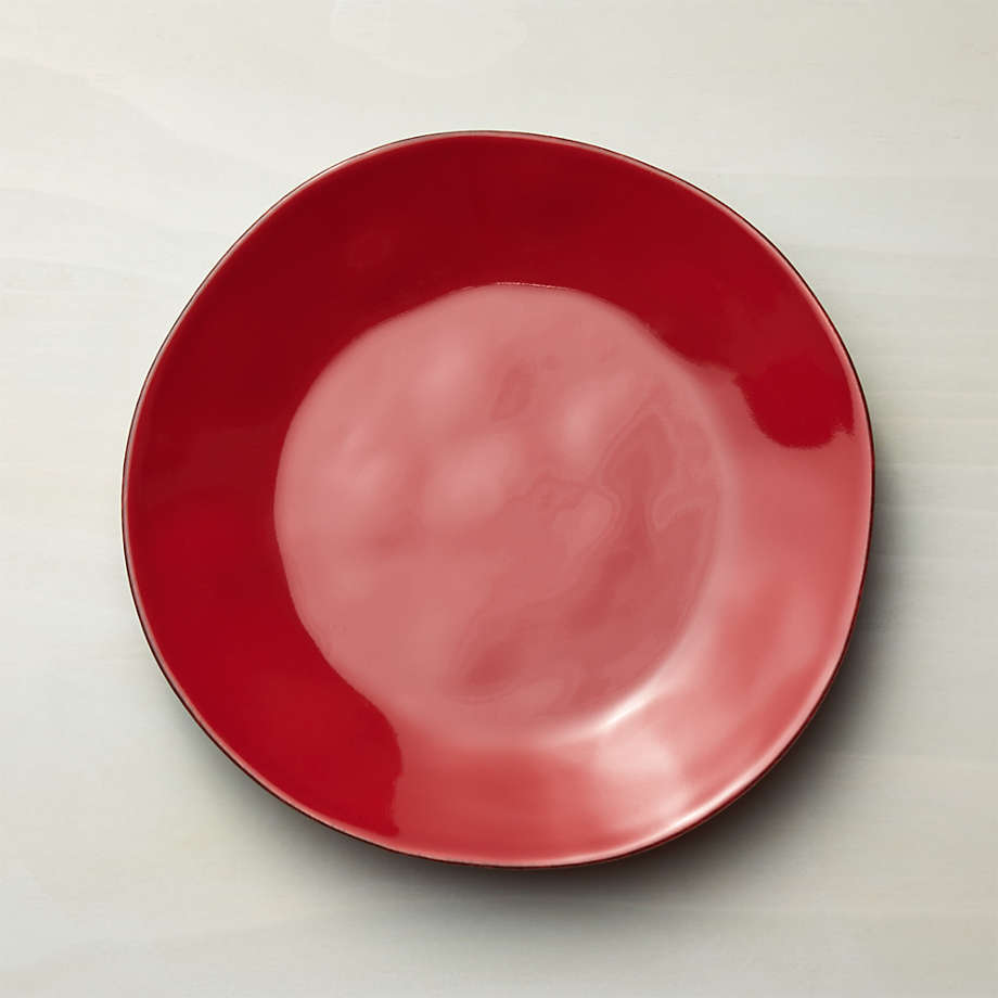 Marin Red Dinner Plate + Reviews Crate and Barrel