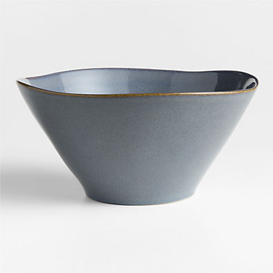 View Marin Slate Blue Stoneware Serving Bowl details