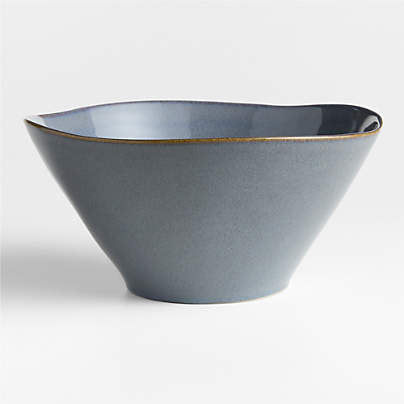Marin Slate Blue Stoneware Serving Bowl