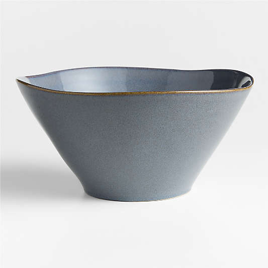 Marin Slate Blue Stoneware Serving Bowl