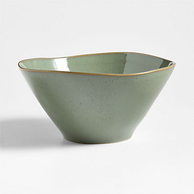 View Marin Sage Green Small Stoneware Serving Bowl details
