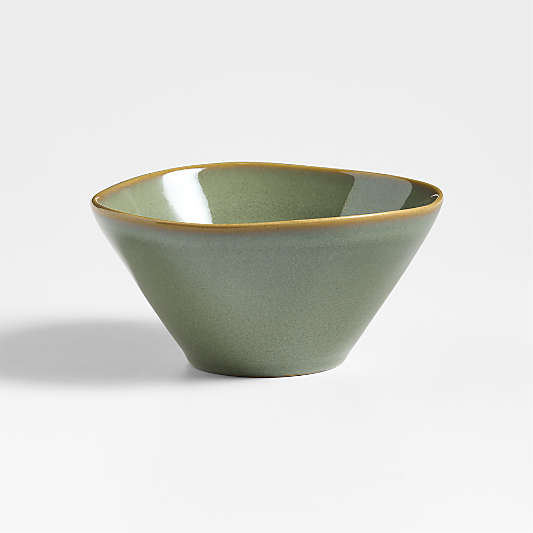 Marin Sage Green Stoneware Cereal Bowls, Set of 8