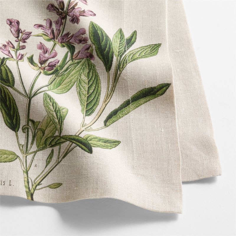 Marin Sage Flower EUROPEAN FLAX ™-Certified Linen Napkin - image 1 of 2