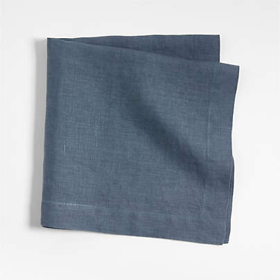 Marin Slate Blue European Linen Napkin