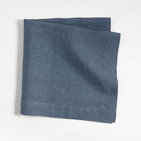 Marin Slate Blue EUROPEAN FLAX ™-Certified Linen Napkin