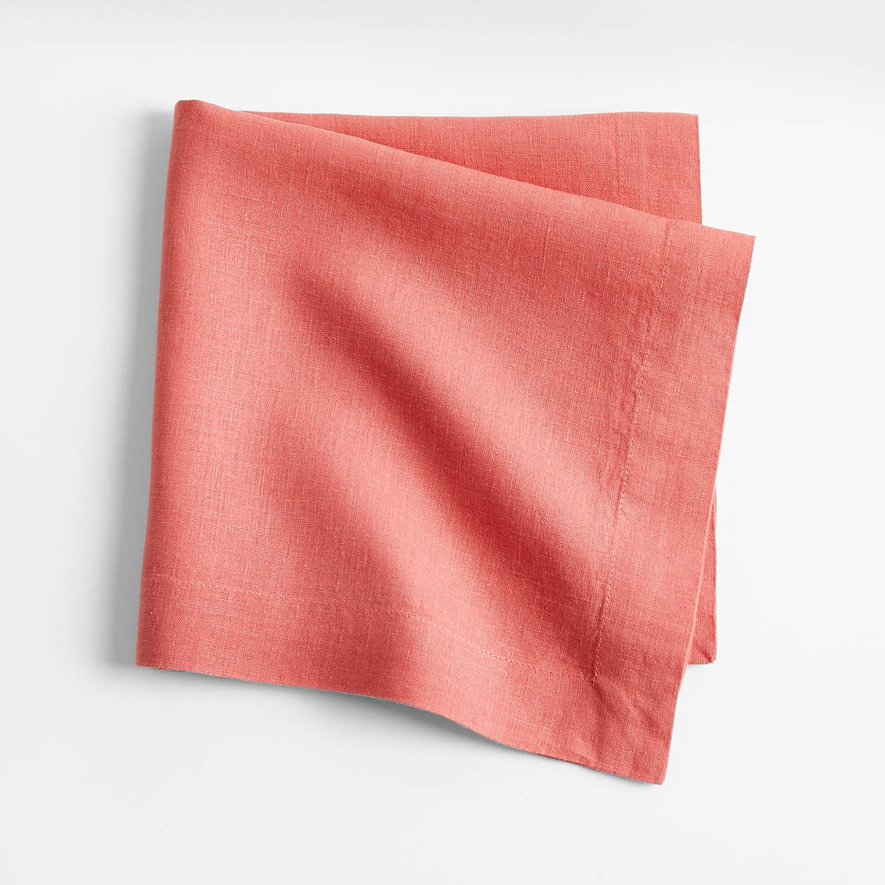 Marin Sienna Pink Linen Napkin + Reviews Crate & Barrel