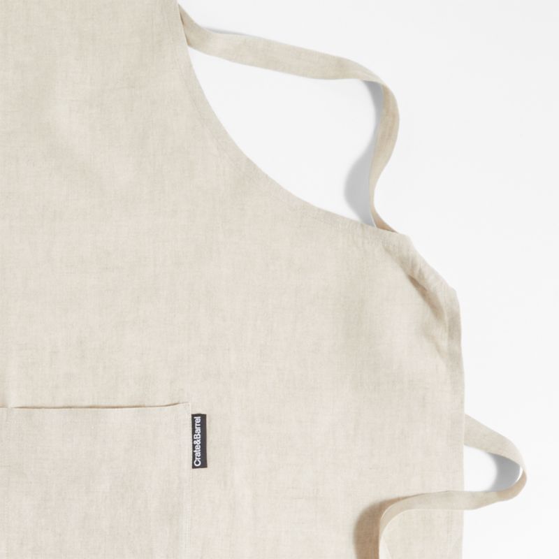 Marin Natural Tan European Flax ®-Certified Cotton Apron