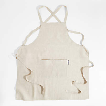 Marin Natural Tan European Flax ®-Certified Cotton Apron