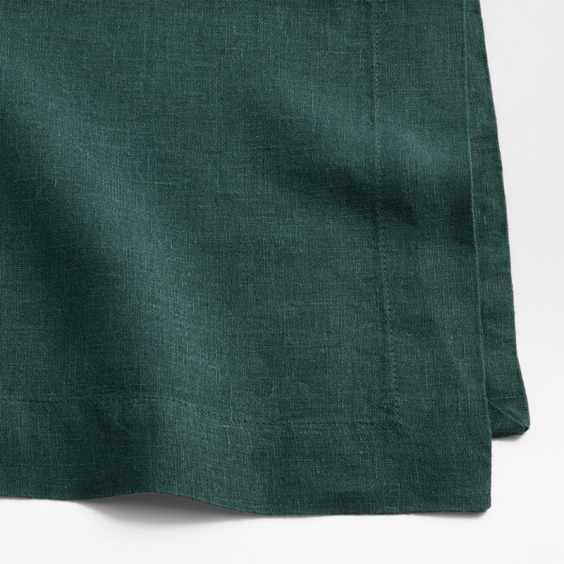 Marin Spruce Green EUROPEAN FLAX ™-Certified Linen Dinner Napkin - image 3 of 5