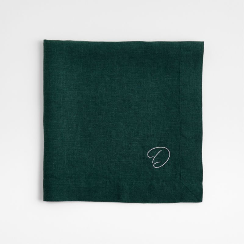 Marin Spruce Green EUROPEAN FLAX ™-Certified Linen Dinner Napkin - image 2 of 5