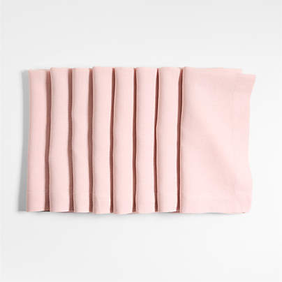 Marin Spring Pink EUROPEAN FLAX ™-Certified Linen Napkins, Set of 8