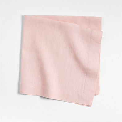 View Marin Spring Pink EUROPEAN FLAX ™-Certified Linen Napkin details