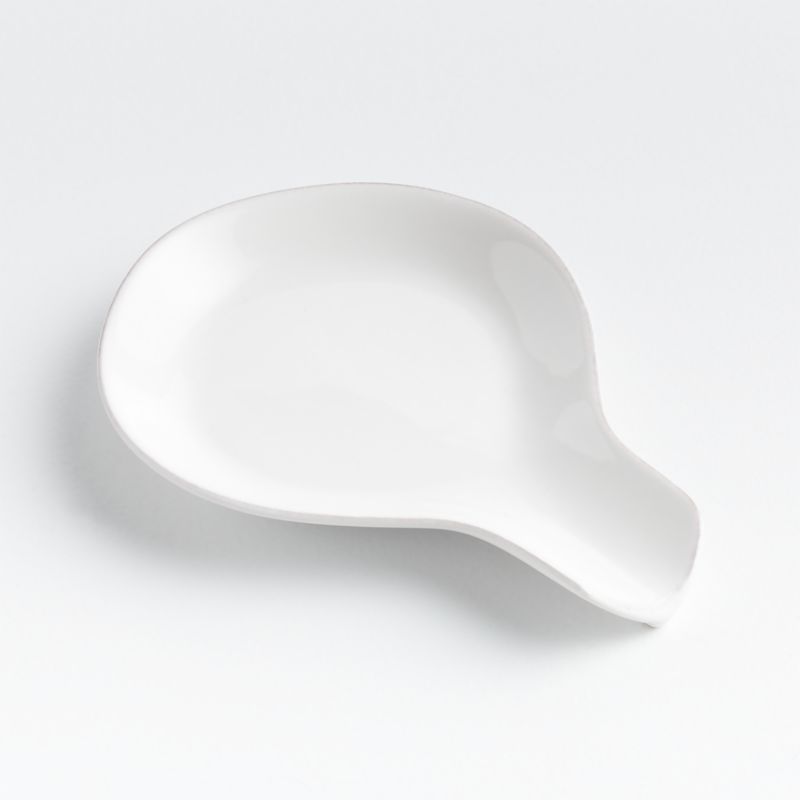 Marin White Stoneware Spoon Rest - image 2 of 3