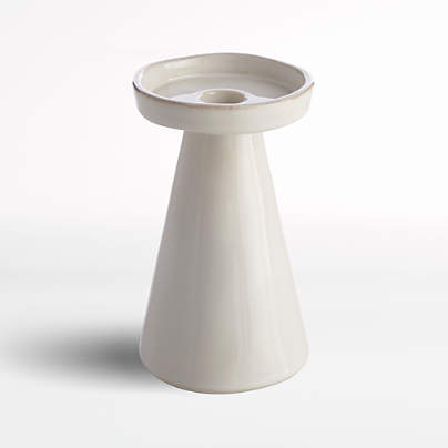 Marin White Large Taper/Pillar Candle Holder