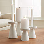 View Marin White Large Taper/Pillar Candle Holder - image 3 of 12