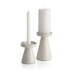 View Marin White Large Taper/Pillar Candle Holder - image 9 of 12