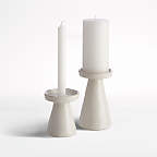 View Marin White Large Taper/Pillar Candle Holder - image 2 of 12