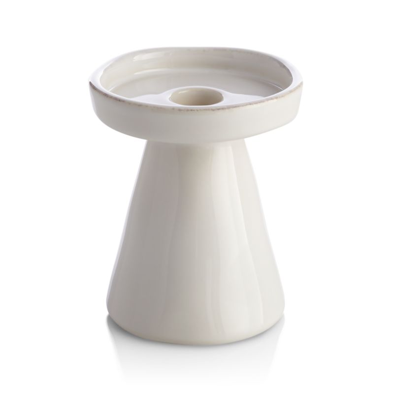 Marin White Taper/Pillar Candle Holder