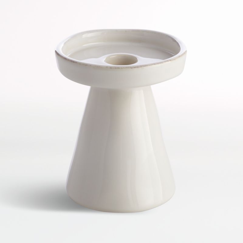 Marin White Taper/Pillar Candle Holder