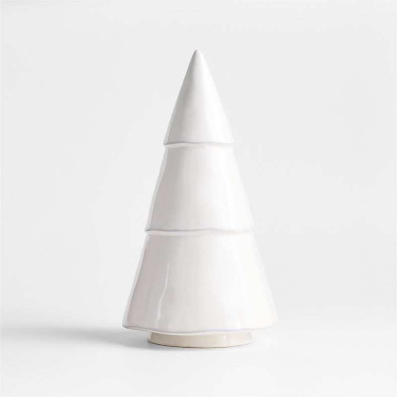 Marin Large White Ceramic Christmas Tree - image 0 of 10