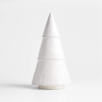 Marin Large White Ceramic Christmas Tree