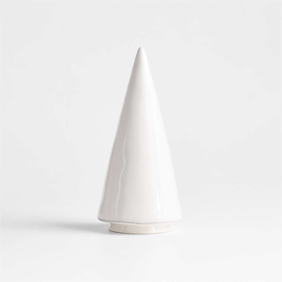 Marin Medium White Ceramic Christmas Tree Crate & Barrel