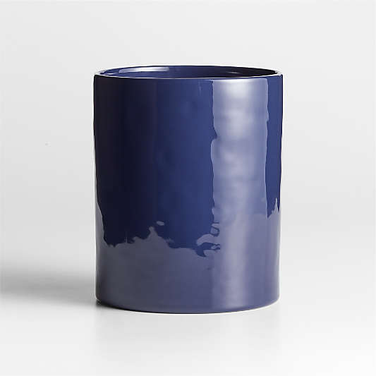 Marin Deep Indigo Stoneware Utensil Holder