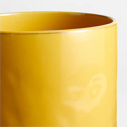 Marin Saffron Yellow Stoneware Utensil Holder