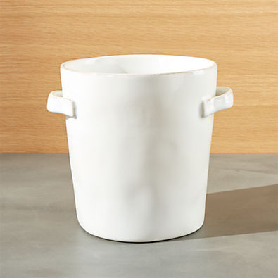 View Marin White Utensil Holder with Handles details
