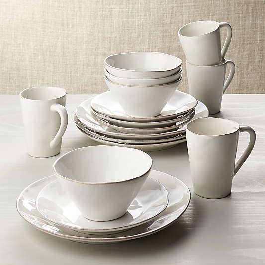 Marin White 16-Piece Dinnerware Set