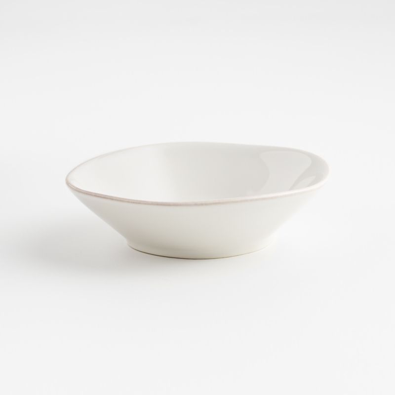 Marin White Small Dip Stoneware Bowl + Reviews | Crate & Barrel Canada