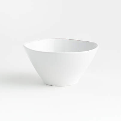 Marin White Outdoor Melamine Bowl