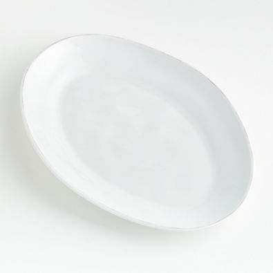 View Marin White Outdoor Melamine Oval Platter details
