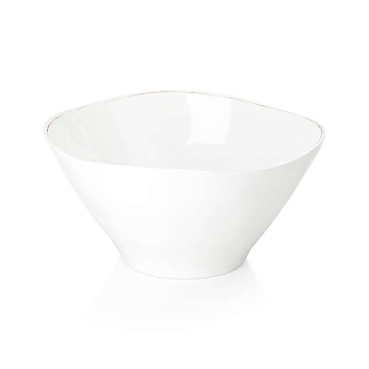 Marin White Outdoor Melamine Serving Bowl