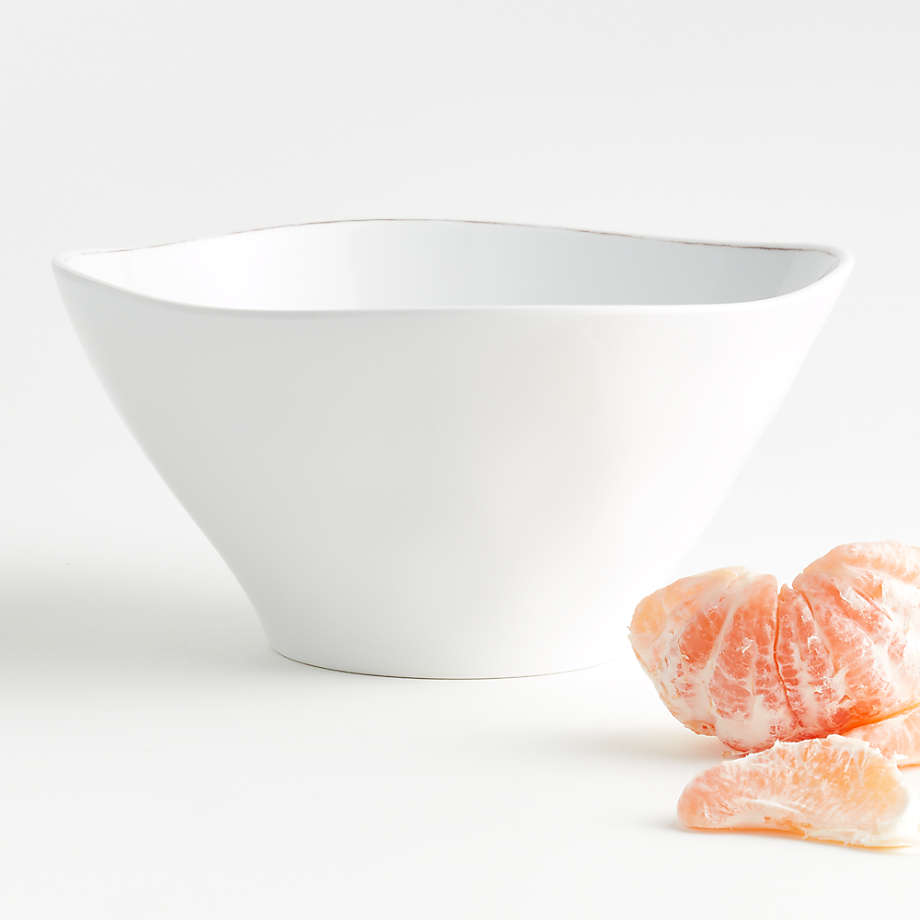 Marin White Outdoor Melamine Serving Bowl + Reviews