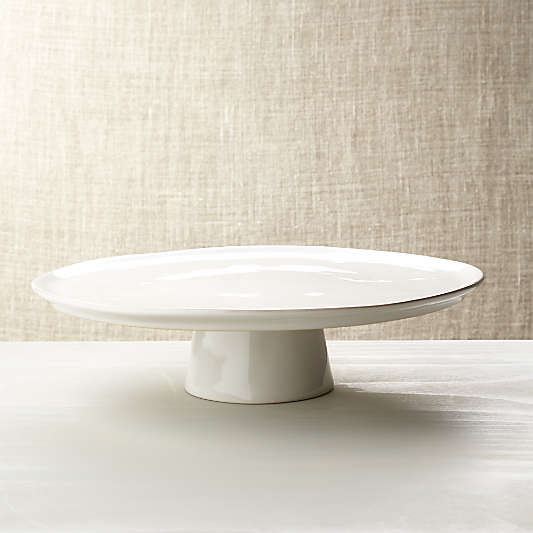 Marin White Large Pedestal Cake Stand