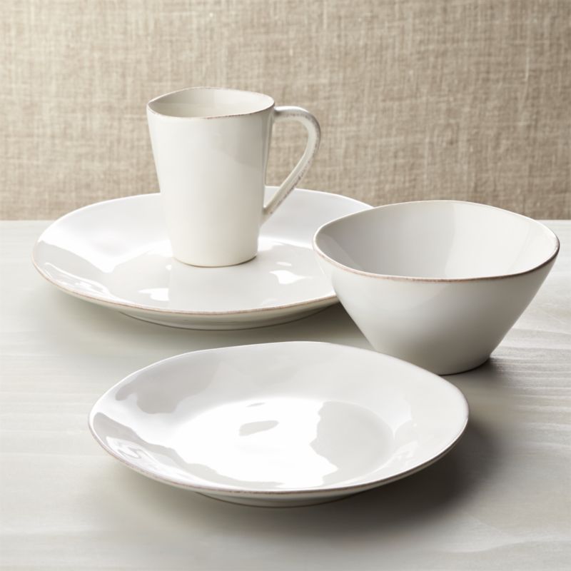 Viewing product image Marin White 4-Piece Place Setting - image 1 of 10