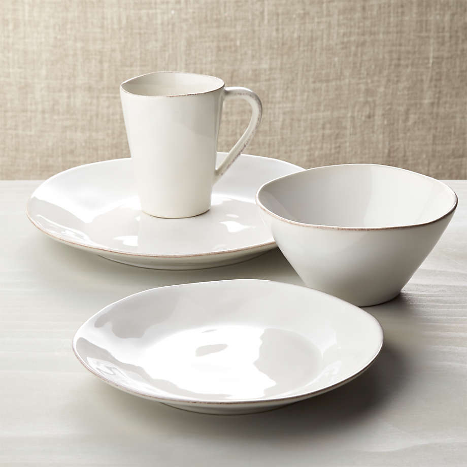 White 4-Piece Place Setting