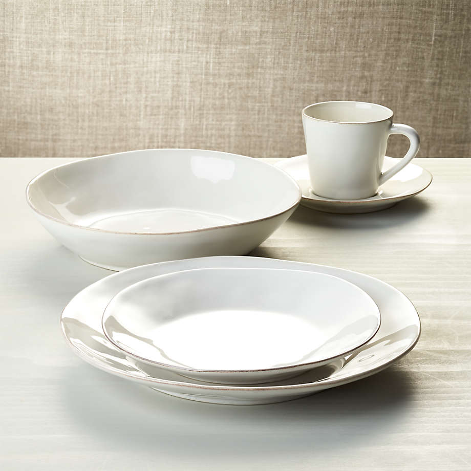 Marin White 5-Piece Place Setting + Reviews | Crate & Barrel