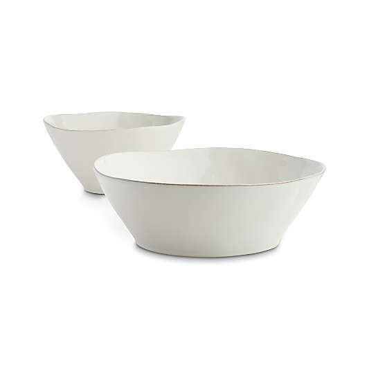 Marin White Small Serving Bowl