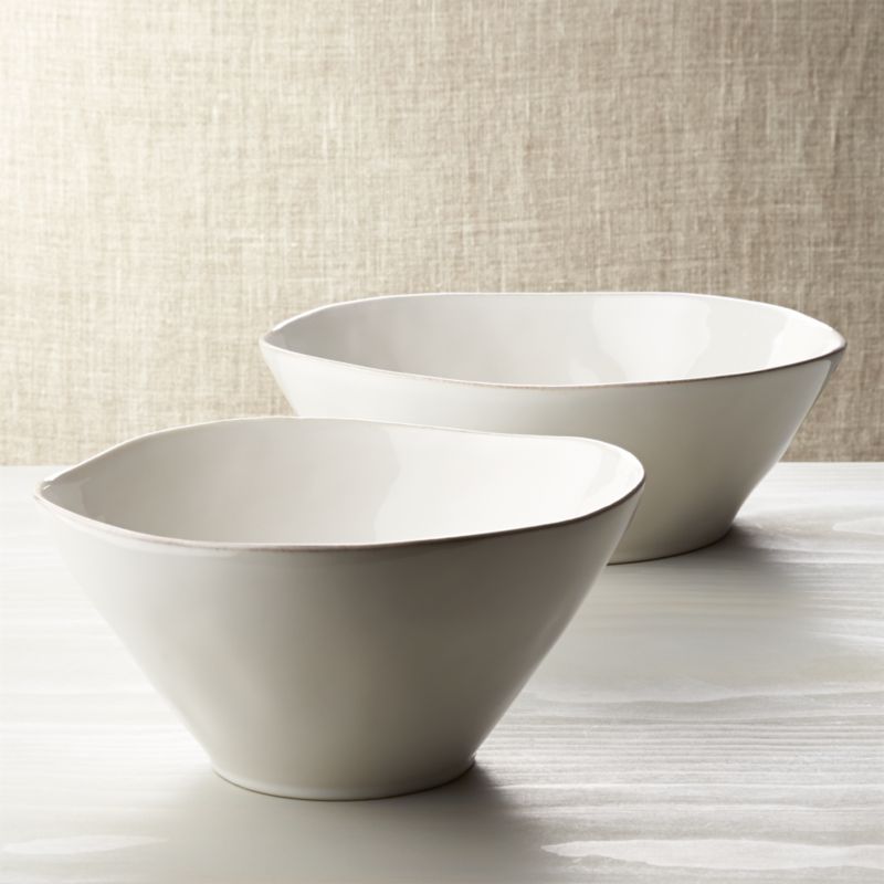 Marin White Small Serving Bowl