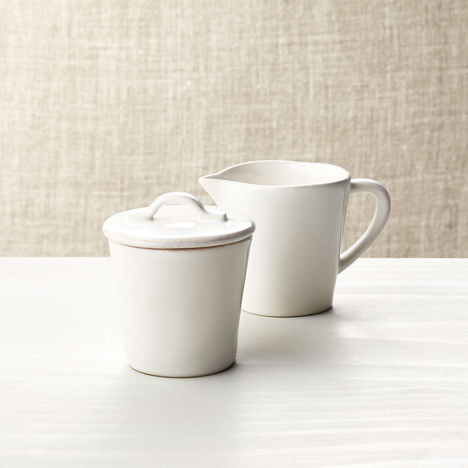 Porcelain White Water Coffee Creamer Jar - China Creamer Jar and