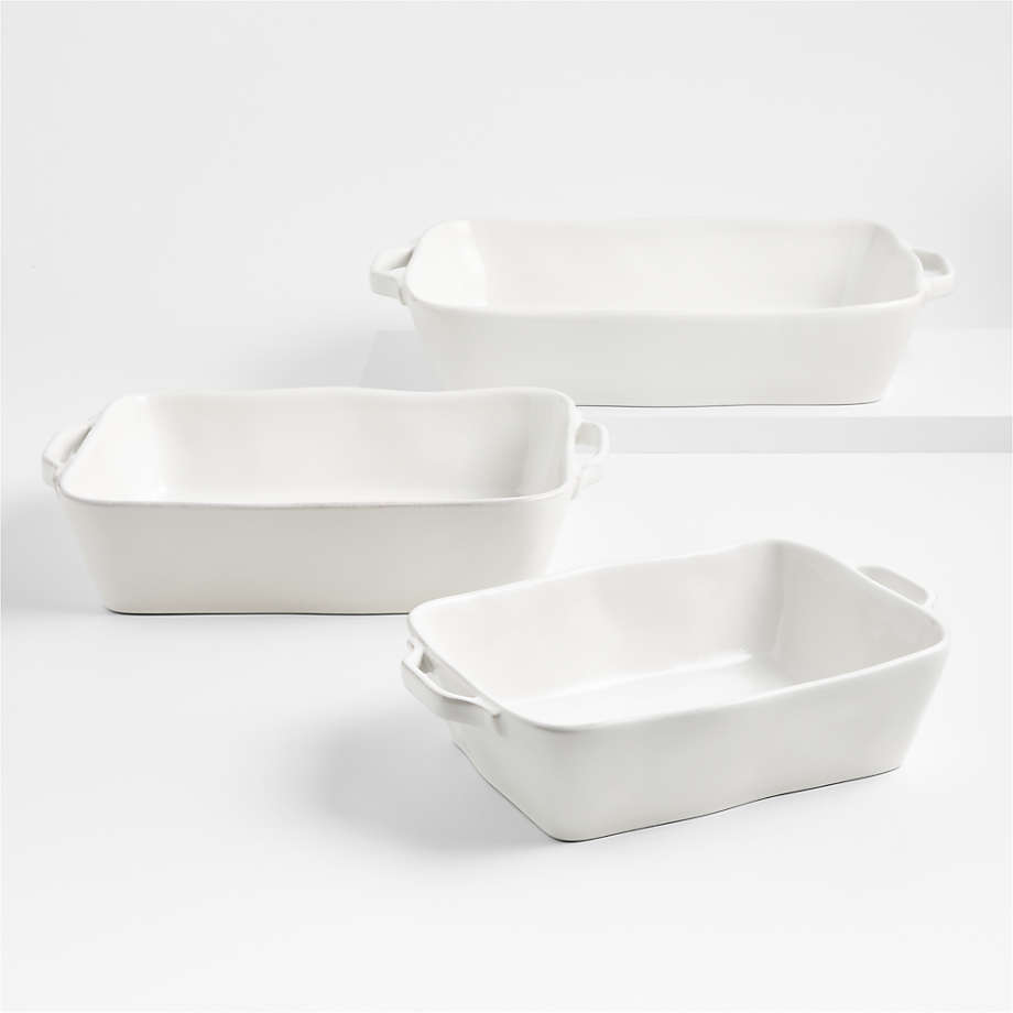 Marin White Bakers, Set of 3 + Reviews | Crate & Barrel