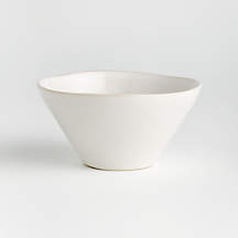 Marin White Cereal Bowl + Reviews | Crate & Barrel