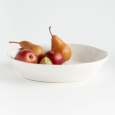 View Marin White Stoneware Centerpiece Bowl details