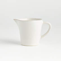 Marin White Stoneware Creamer + Reviews | Crate & Barrel