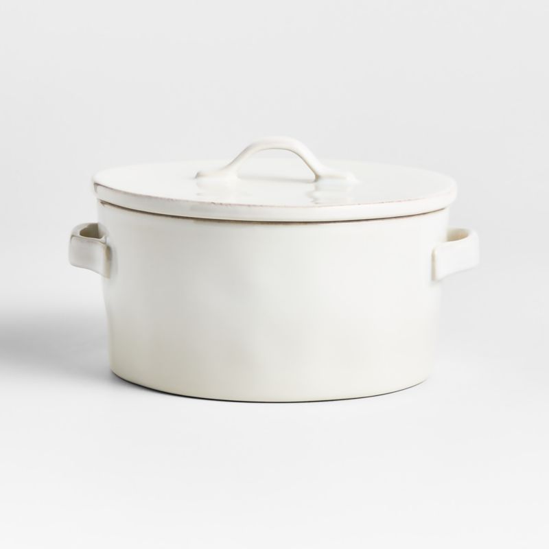 Marin White 2-Qt. Covered Casserole Dish